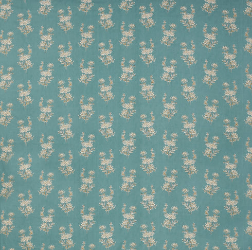 Florida Double Bed King Size Cotton Bedsheet with 2 Pillow Cover - Blue